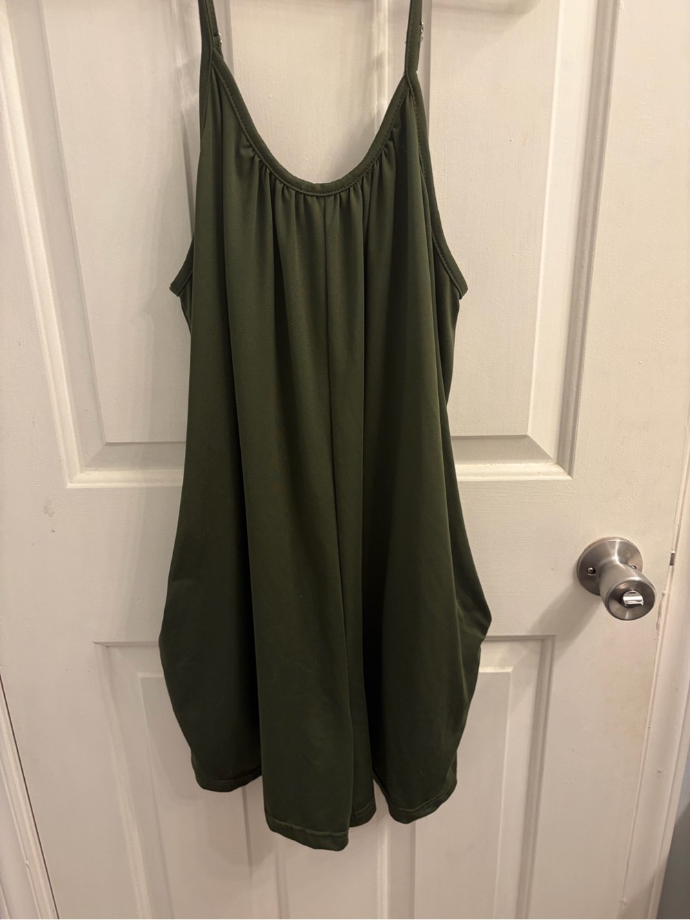 Women’s Olive Green Spaghetti Strap Dress